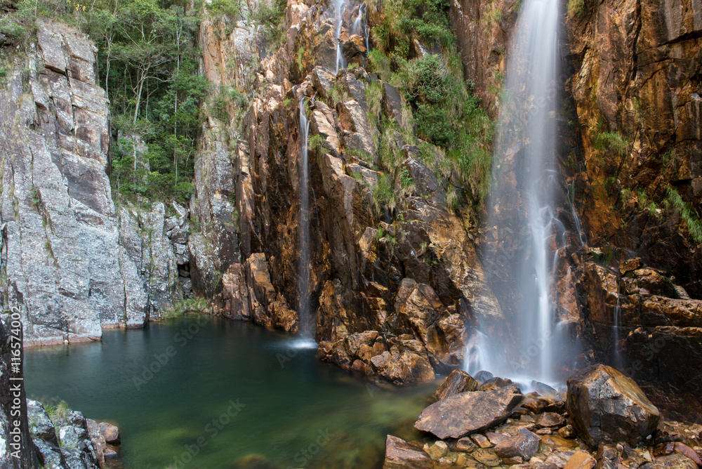 Parida waterfall, Cachoeira da Parida, in Serra da Canastra, Minas Gerais, Brazil