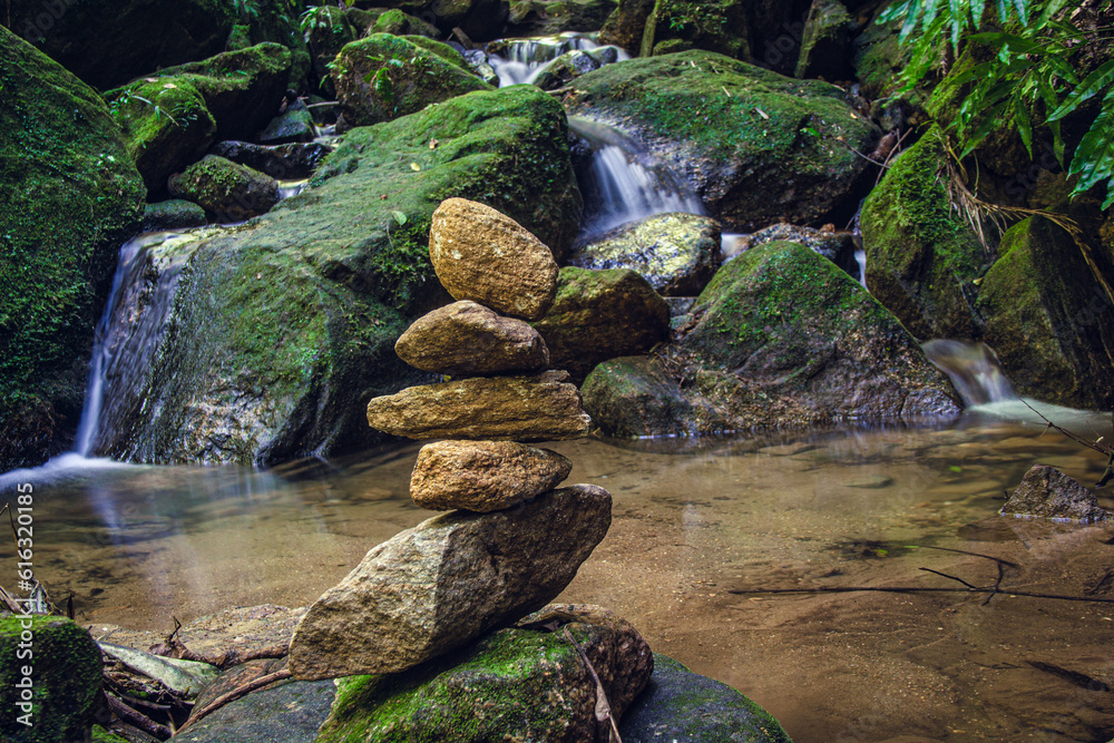 piedras en la Floresta da Tijuca, Alto da Boa Vista, Rio de Janeiro - Brasil