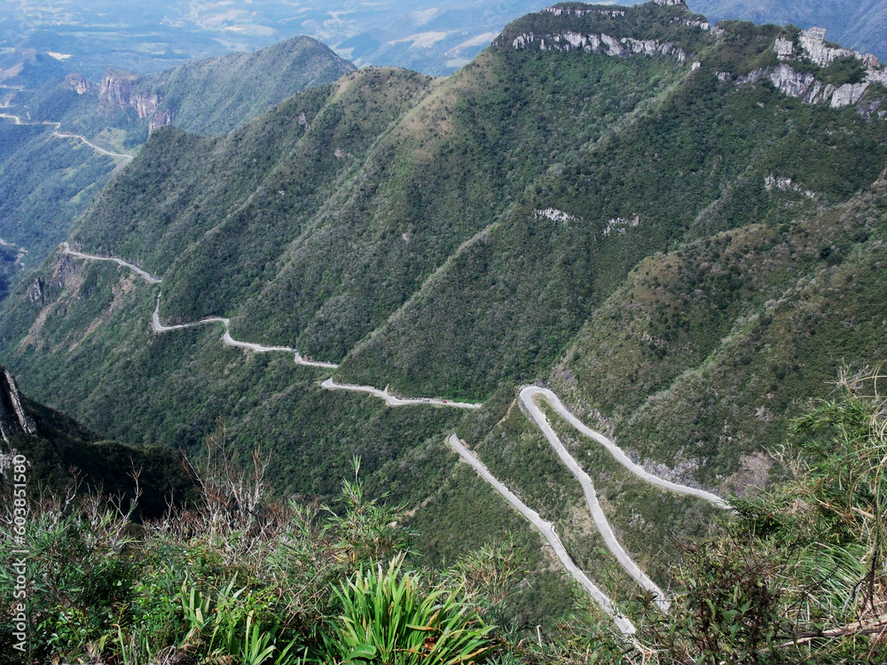 view from the serra do rio do rastro in santa catarina